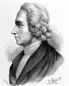 Portrait de Joseph Priestley (1733 - 1804), chimiste et théologien britannique - dans « Album de la Science ; savants illustres ; Grandes découvertes » 1896.