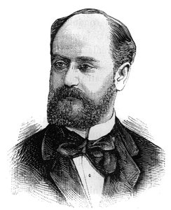 Portrait de Jules Develle, homme politique français. Gravure dans "Le Monde Illustré", 16 janvier