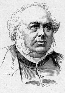 Portrait de Jules Janin (1804-1874), romancier, critique et académicien français. Gravure dans « Le Monde Illustré » n°883 du 14 mars 1874 - French School