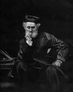 Portrait de Léon Cogniet (1794-1880), peintre français. Gravure dans « Le Monde Illustré » n°1236 du 4 décembre 1880.