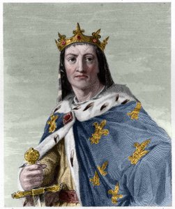 Portrait de Louis VIII (1187 - 1226), roi de France - dans « Histoire des Français » par Lavallée, gravure, sd.