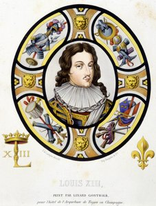 Portrait de Louis XIII Roi de France (1601-1643). Fac-similé d