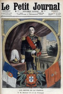 Portrait de Manuel II roi du Portugal (1889-1932) lors de sa visite à Paris - « Le Petit Journal » du 5 décembre
