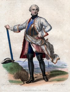 Portrait de Maurice de Saxe (1696-1750) - French School