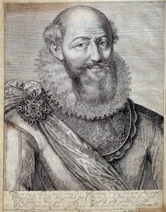 Portrait de Maximilien de Béthune, Duc de Sully (1560-1641). Gravure du XVIIe siècle. Pau, Musée du Château