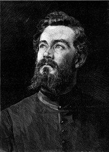 Portrait de Michel Alexandre Debaize (Abbé Debaize) (1845-1879), ecclésiastique et voyageur français. Gravure dans "Le Monde Illustré" n°1194 du 14 février 1880