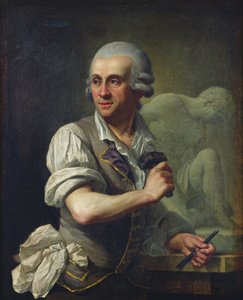 Portrait de Pierre Julien (1731-1804) au travail, vers 1770