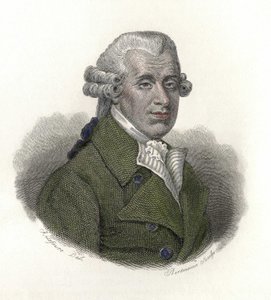 Portrait de William Hawes (1736-1808), médecin anglais. dans "Portraits des Hommes Utiles"
