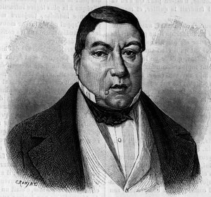 Portrait du comédien Moessard. Gravure dans le journal illustre "La jeunesse"