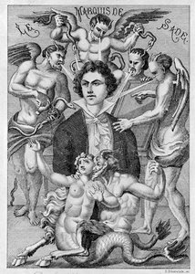 Portrait du marquis de Sade, frontispice de 
