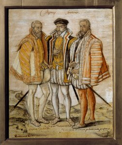 Portrait des trois frères Coligny (Odet (1517-1571), Gaspard (1519-1572) et François)