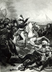 Représentation de Napoléon en héros conquérant en Égypte