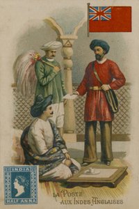 Service postal en Inde britannique - French School