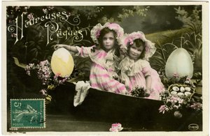 Carte postale : Joyeuses Pâques - French School