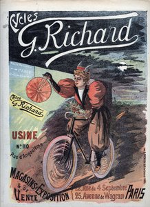 Affiche publicitaire « George Richard Cycles » Paris 1895 École française - French School