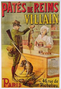 Affiche publicitaire pour les Pâtes de Reims