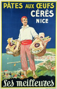 Affiche publicitaire pour les pâtes fabriquées par Cérès