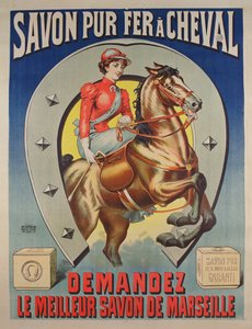 Affiche pour le savon Le Fer à cheval