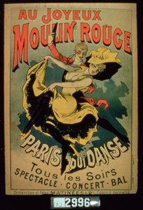 Affiche pour Paris Danse au Joyeux Moulin Rouge, Paris