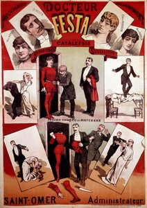 Affiche présentant le spectacle de magie de l