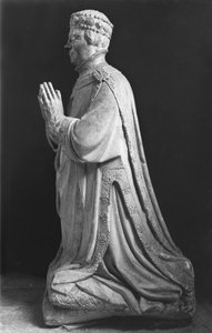 Figure priant à genoux du Duc Jean de Berry (1340-1416) Comte de Poitiers, 15e-18e siècle - French School