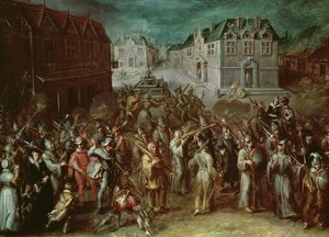 Procession de la Sainte Ligue en 1590 - French School