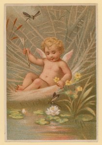 Putto jouant - French School