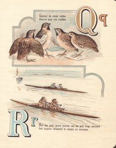 Q A : Caille, quatuor, rat, course - French School