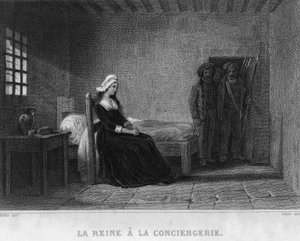 La reine Marie-Antoinette à la prison de la Conciergerie - dans «Révolution française» par Thiers. 19e siècle