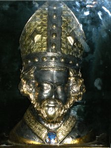Tête reliquaire de Saint Polycarpe - French School