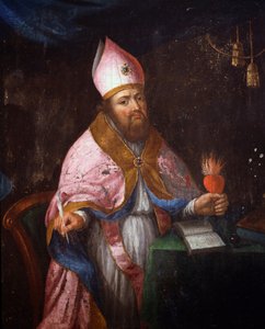 Représentation de Saint François de Sales (1567-1622) sur le point d