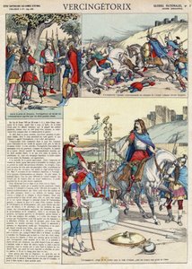 Représentation de Vercingétorix (ca. 80-ca. 46 av. J.-C.) guerrier et chef gaulois de la tribu des Arvernes choisi par son peuple pour mener la guerre contre les Romains - French School