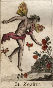 Représentation de Zéphyr, personnification du vent d
