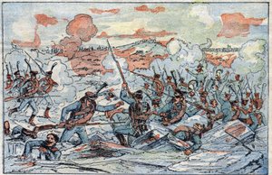 Représentation de la bataille d