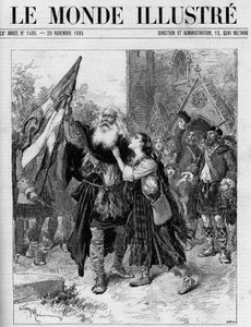 Représentation du drame en cinq actes "Les Jacobites" de François Coppée (1842-1908) au théâtre de l