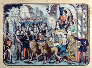 Allégorie républicaine célébrant la Constitution française de 1876 - French School