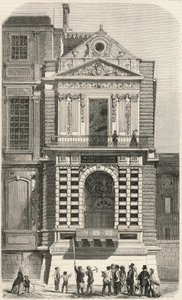 Restauration des fenêtres dites Charles IX au Louvre au XIXe siècle - Gravure dans "Tableau-de-Paris" par Edmond Texier 1852 - French School