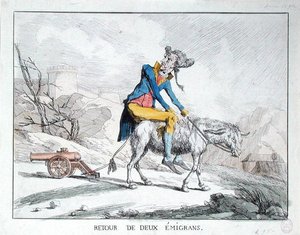 Retour de deux émigrants - French School