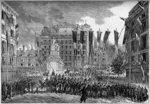 Retour des troupes françaises après le Risorgimento, Paris