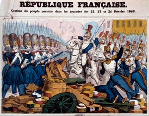 Révolution de 1848 : la lutte du peuple parisien sur les barricades les 22, 23 et 24 février - French School