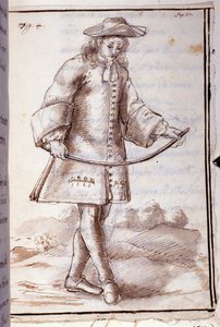 Rhabdomancie - sourcellerie - dans « Physique occulte, ou Traité de la baguette divinatoire et de son utilité pour la découverte des sources, des mines, des caches, des voleurs et des meurtriers fugitifs, etc » - par Pierre Le Lorrain (Abbé de Vallemo