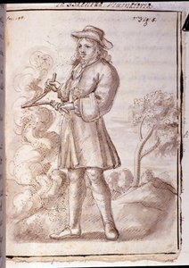 Rhabdomancie - sourcellerie - dans « Physique occulte, ou Traité de la baguette divinatoire et de son utilité pour la découverte des sources, des mines, des caches, des voleurs et des meurtriers fugitifs, etc. » - par Pierre Le Lorrain (Abbé de Vallemo - French School