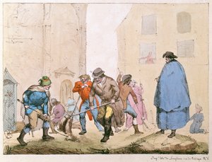 Balayeurs de rue à Paris, vers 1820