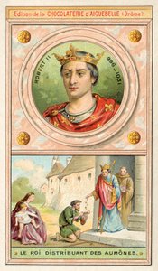 Robert II de France distribuant des aumônes