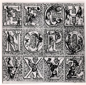 Alphabet romantique - French School