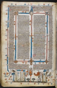 Le Peintre et le Diable, des Décrétales de Grégoire IX avec gloss de Bernard de Parme - French School