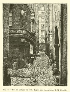 Rue de Glatigny en 1865