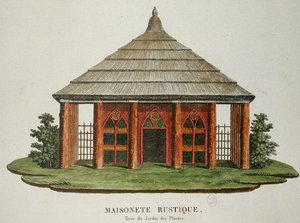 Maison rustique dans le Jardin des Plantes, Paris - French School