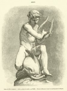 Salon de 1870, Sculpture, Arion, groupe en marbre - French School