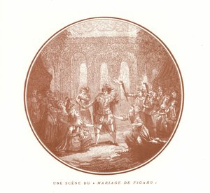 Scène du Mariage de Figaro, par Wolfgang Amadeus Mozart - French School